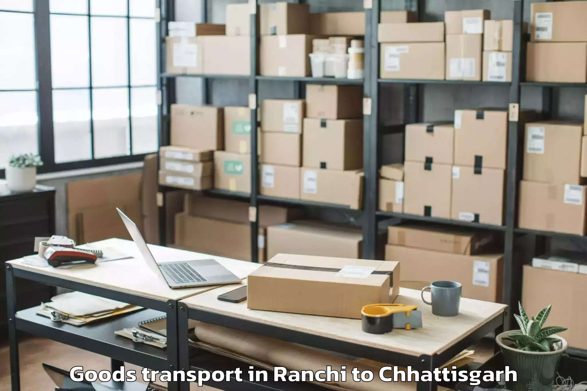 Quality Ranchi to Raipur Airport Rpr Goods Transport